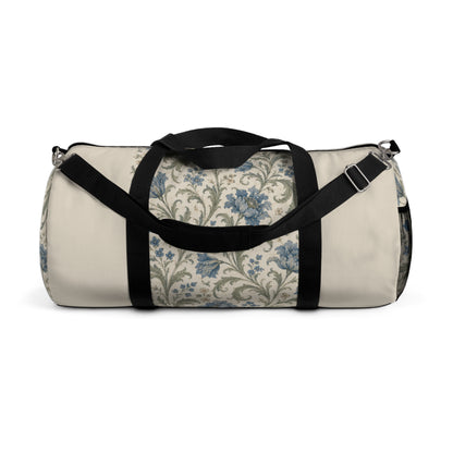 William Morris Blue Floral Duffel Gym Bag