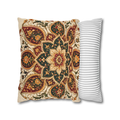 Indian Vintage Floral Mandala Bohemian Pillow Case cover