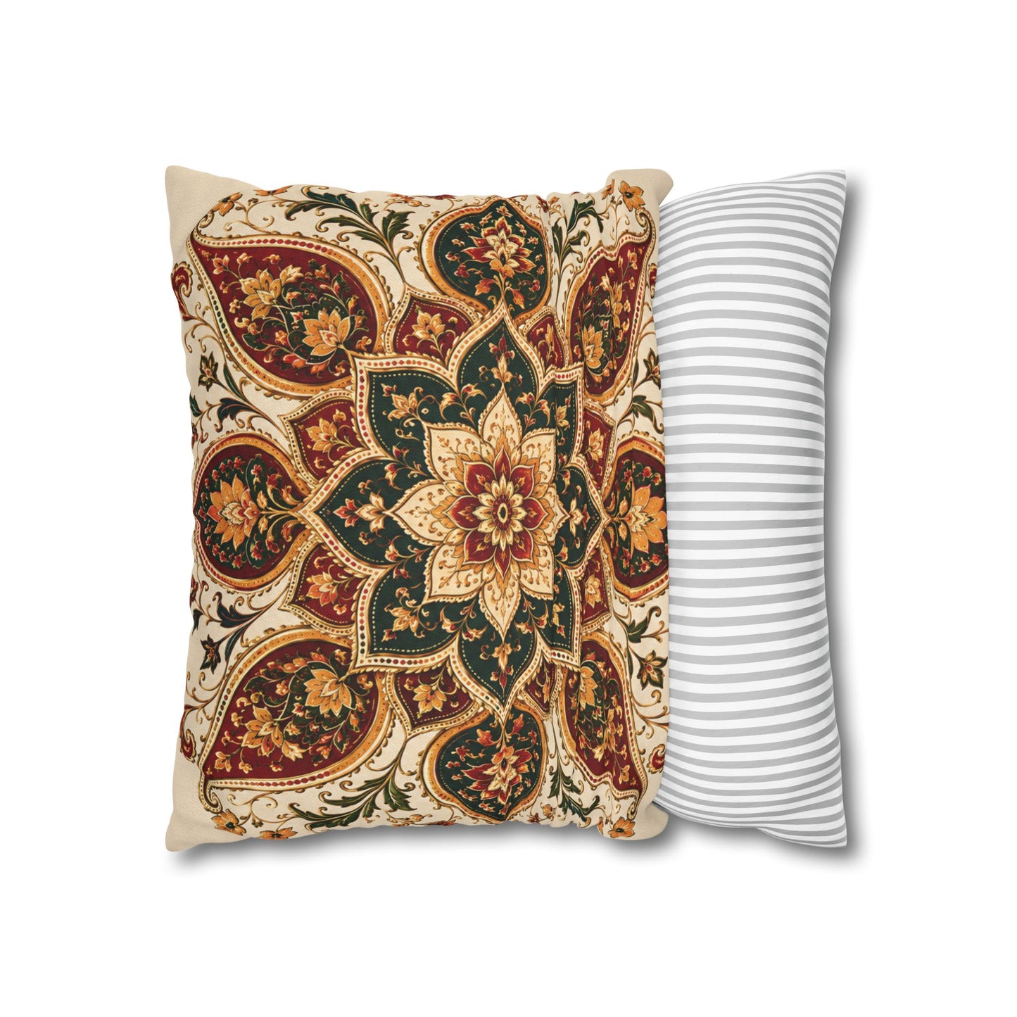 Indian Vintage Floral Mandala Bohemian Pillow Case cover