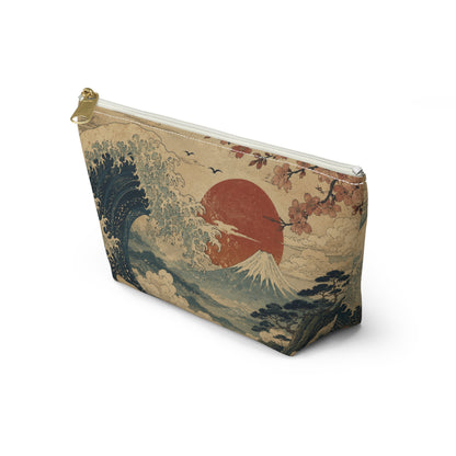 Vintage Japanese Wave Make Up Accessory Bag