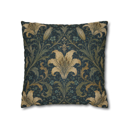 William Morris Damask Floral Lily Pillowcase Cover