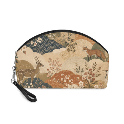 Vintage Japanese Animal Painting Cosmetic Makeup Pouch