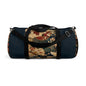 East Asian Floral Crane Navy Blue Duffel Gym Bag