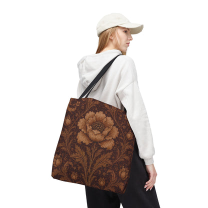 William Morris Floral Damask Rose Full Art Tote Bag