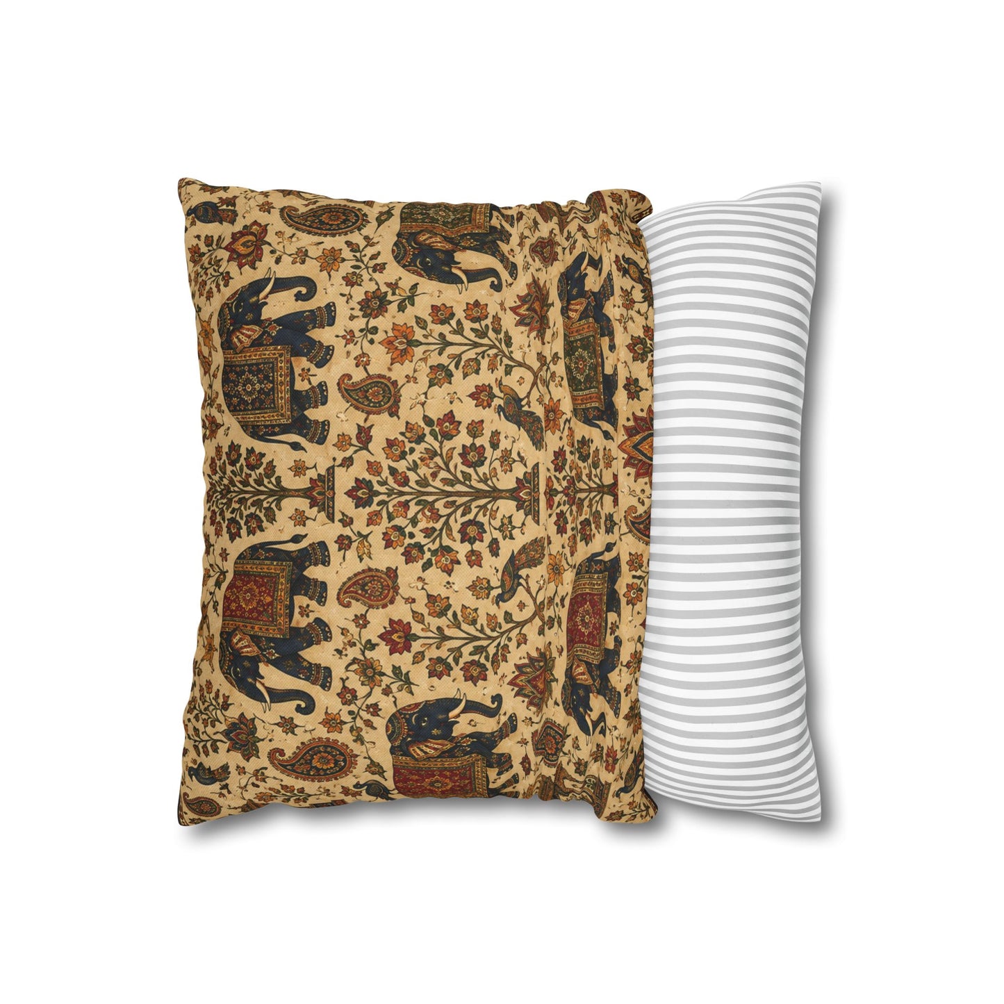 Indian Vintage Traditional Elephant Pillow Case Cover