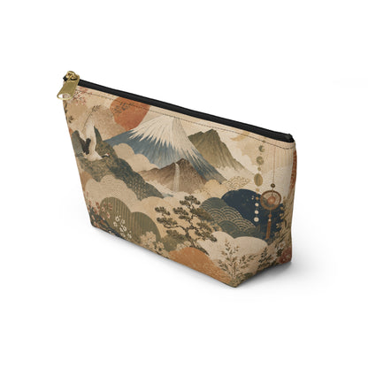 Vintage Japanese Painting Make Up Accessory Bag