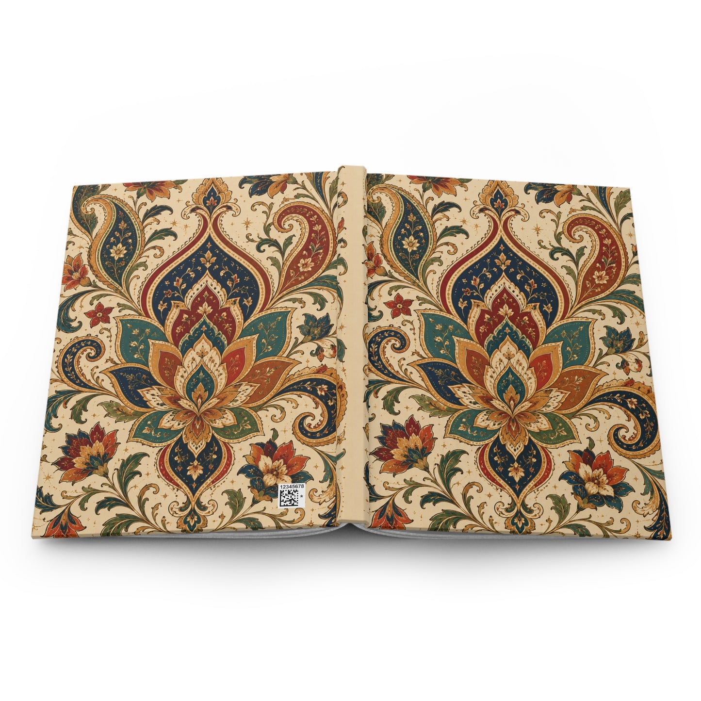 Indian Vintage Floral Paisley Hardcover Journal