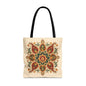 Indian Vintage Floral Mandala Full Art Tote Bag
