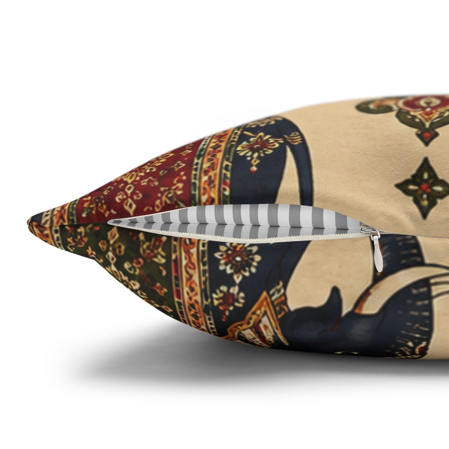 Indian Vintage Traditional Elephant Tapestry Pillow Case Cover