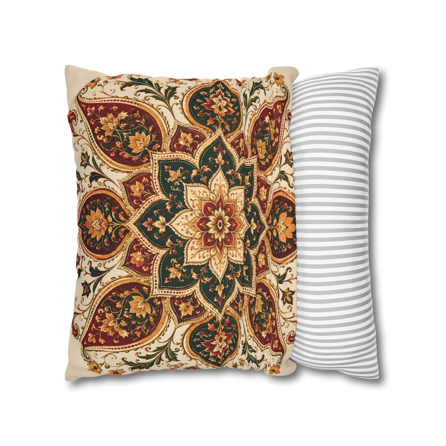 Indian Vintage Floral Mandala Bohemian Pillow Case cover
