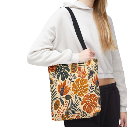 African Tribal Botanical Palm Full Art Tote Bag