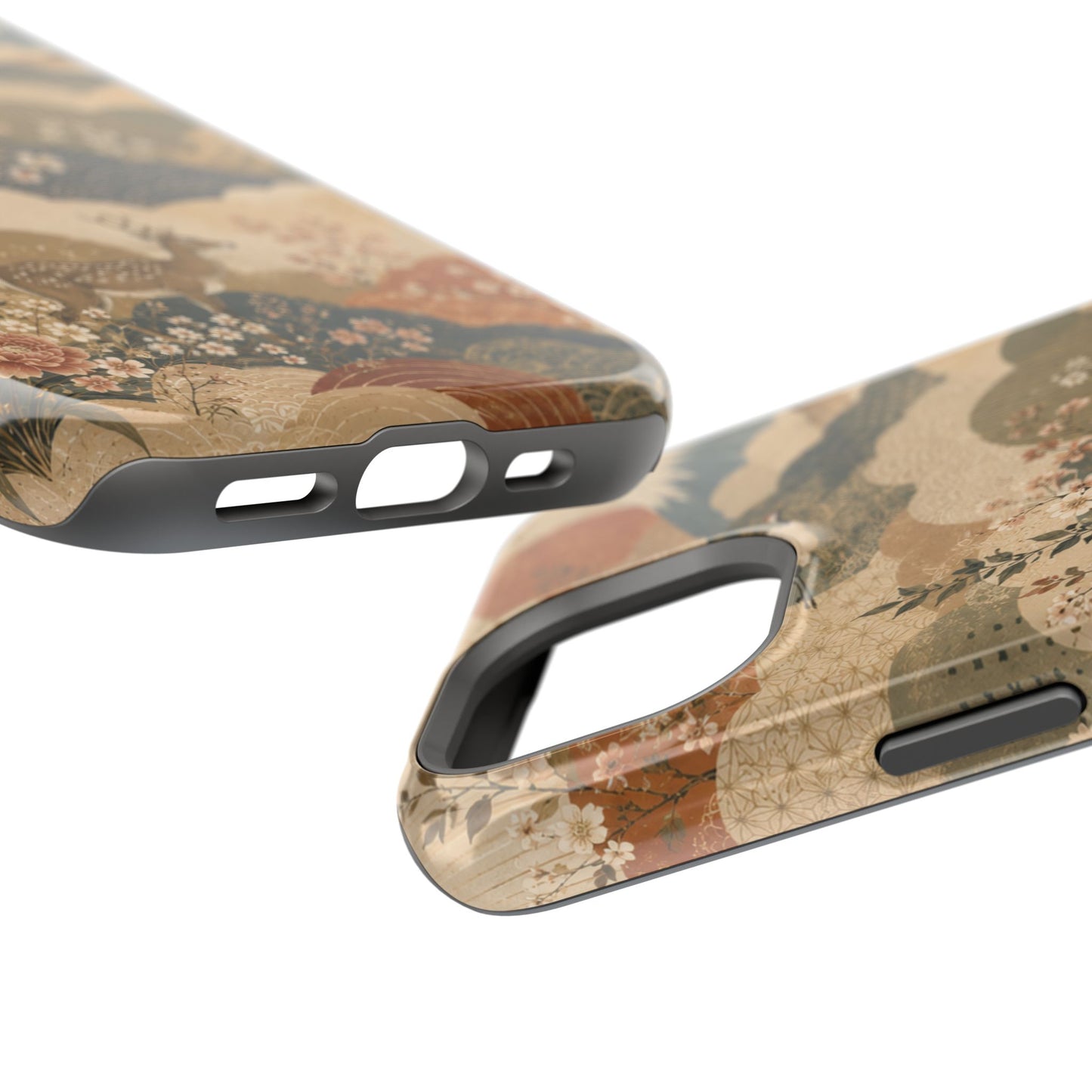 Vintage Japanese Animal Landscape Magnetic Impact-Resistant iPhone Cases