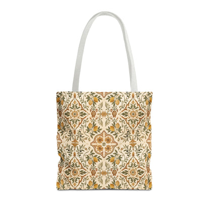 Mediterranean Moroccan Lemon Ornate Tote Bag