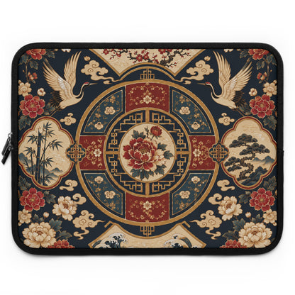 East Asian Oriental Medallion Laptop Sleeve Case