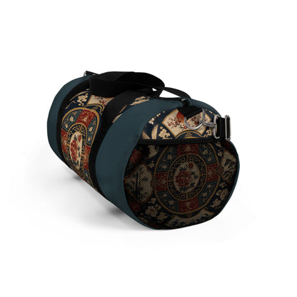 East Asian Oriental Medallion Myrtle Green Duffel Gym Bag