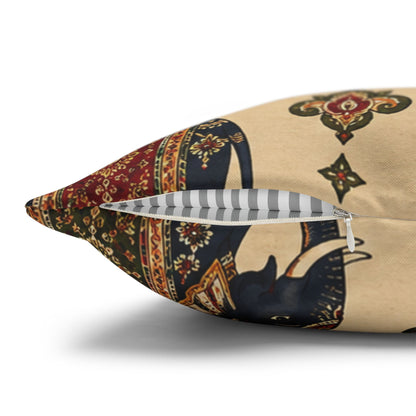 Indian Vintage Traditional Elephant Tapestry Pillow Case Cover