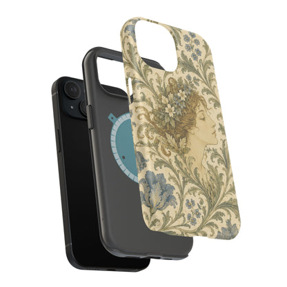William Morris Vintage Portrait Magnetic iPhone Cases