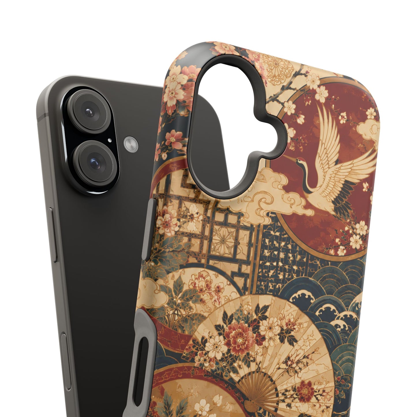 East Asian Floral iPhone Case | Magnetic Impact-Resistant Cases