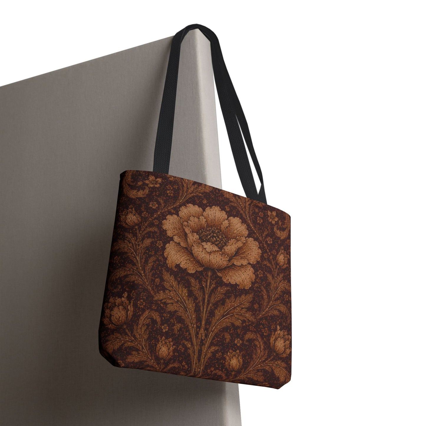 William Morris Floral Damask Rose Full Art Tote Bag