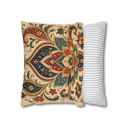 Indian Vintage Paisley Floral Throw Pillow Case Cover