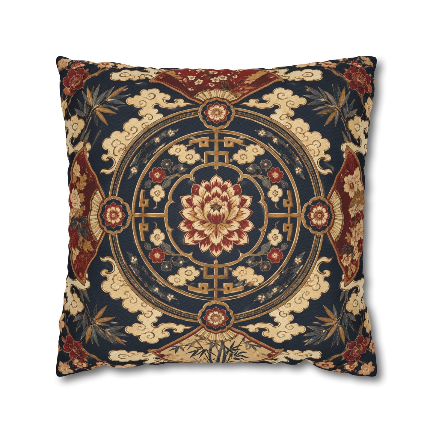 East Asian Mandala Pillow Case