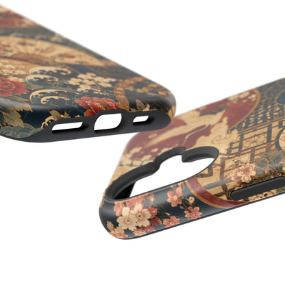 East Asian Floral iPhone Case | Magnetic Impact-Resistant Cases