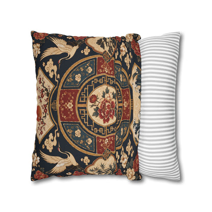 East Asian Oriental Medallion Pillowcase