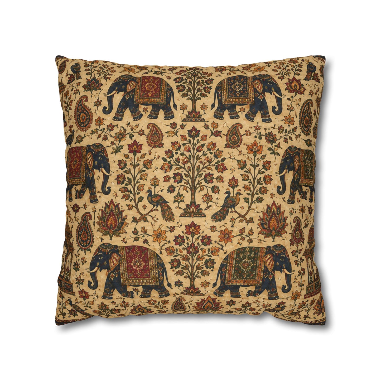 Indian Vintage Traditional Elephant Pillow Case Cover