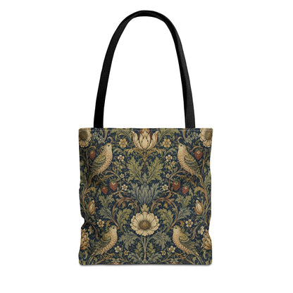 William Morris Vintage Bird Full Art Tote Bag