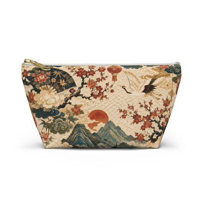 East Asian Vintage Landscape Accessory Makeup Pouch