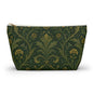 William Morris Forest Green Damask Makeup Accessory Pouch
