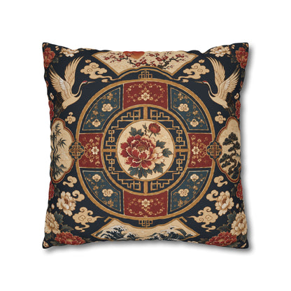 East Asian Oriental Medallion Pillowcase