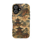 Vintage Japanese Temple Painting Magnetic Impact-Resistant iPhone Cases