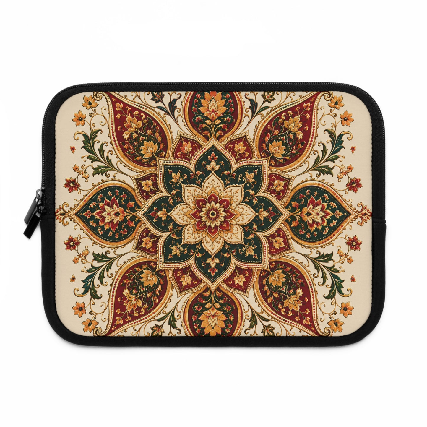 Indian Vintage Floral Mandala Laptop Sleeve