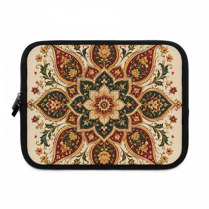Indian Vintage Floral Mandala Laptop Sleeve