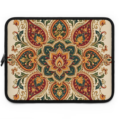 Indian Vintage Floral Paisley Mandala Laptop Sleeve