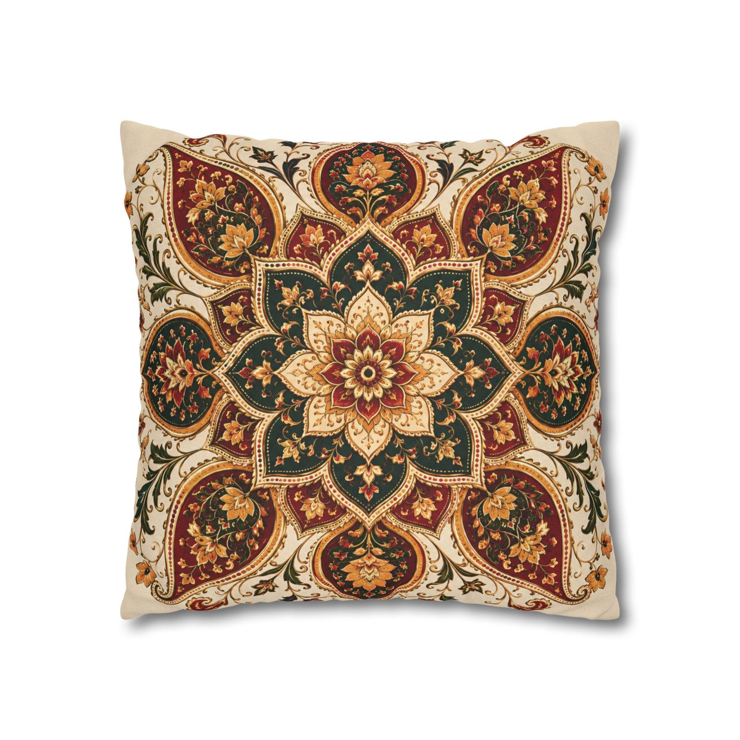 Indian Vintage Floral Mandala Bohemian Pillow Case cover