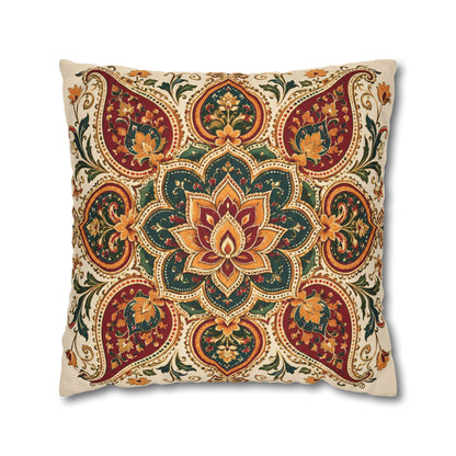 Indian Vintage Floral Mandala Pillowcase Cover
