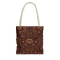 William Morris Floral Damask Maroon Full Art Tote Bag