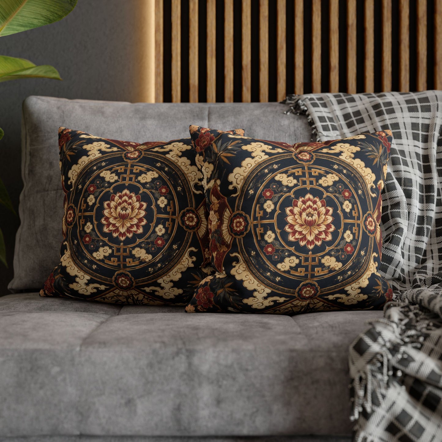 East Asian Mandala Pillow Case