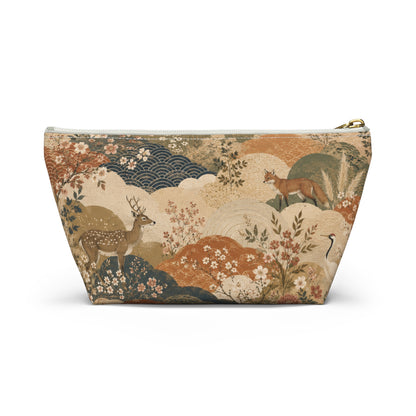 Vintage Japanese Painting Make Up Accessory Bag