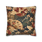 East Asian Floral Crane Pillow Case