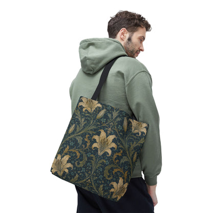 William Morris Damask Floral Full Art Tote Bag