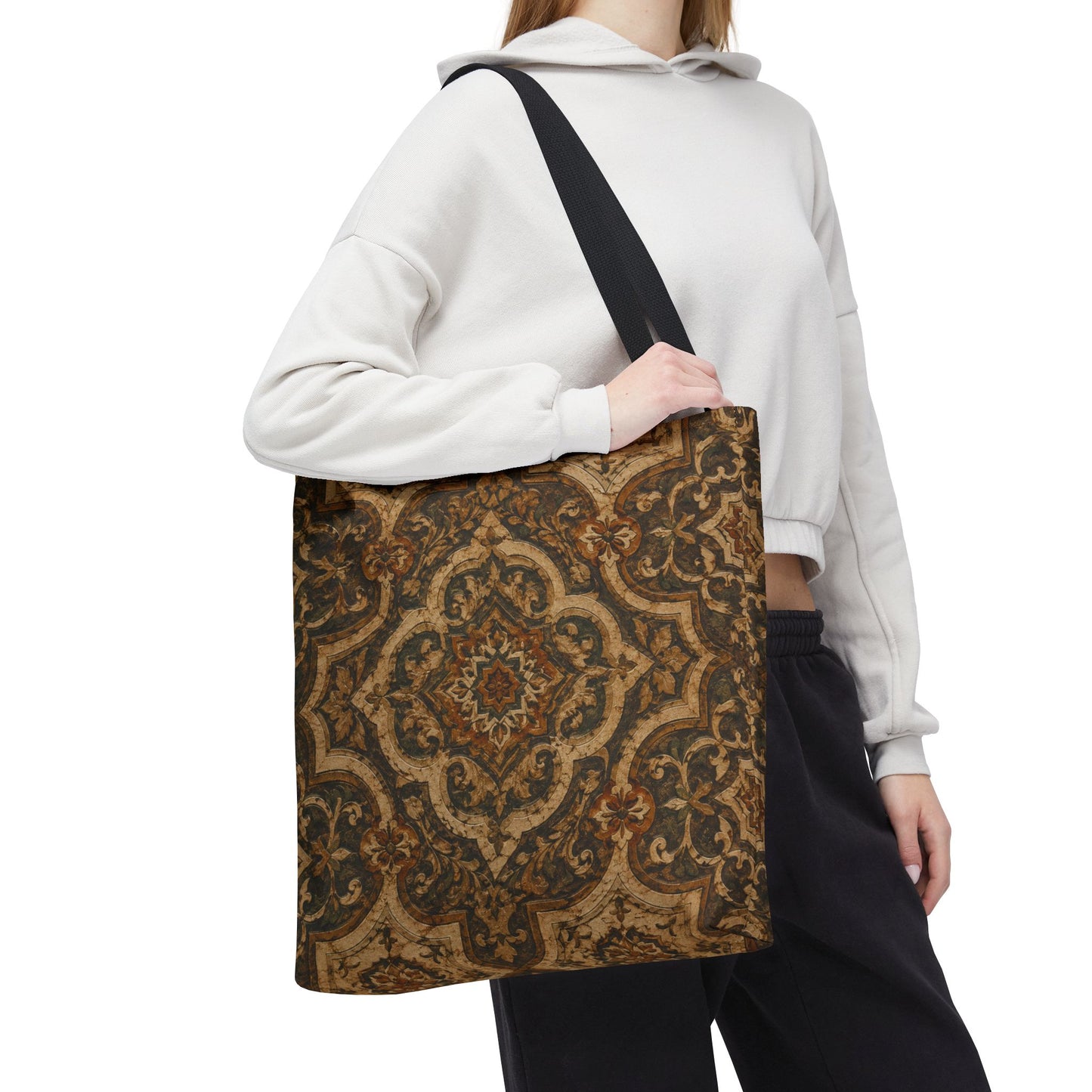 Moroccan Mandala Full Art Tote Bag