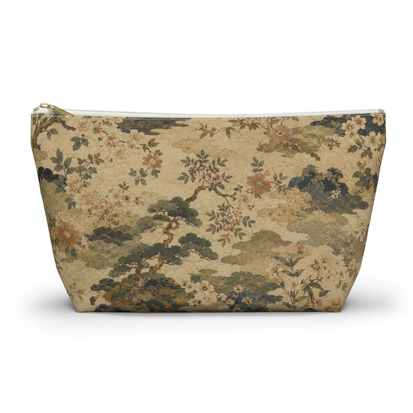 Vintage Japanese Floral Make Up Accessory Bag