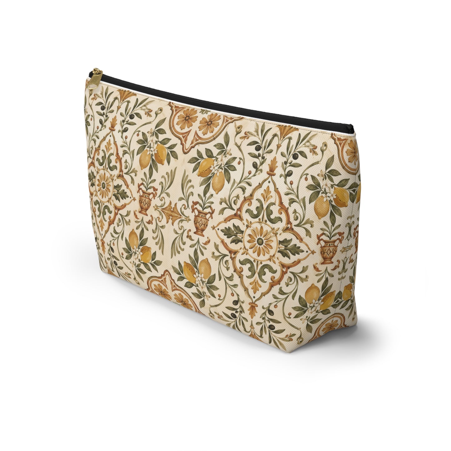 Mediterranean Moroccan Lemon Makeup Bag