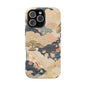 Vintage Japanese Floral Wave Magnetic Impact-Resistant iPhone Cases
