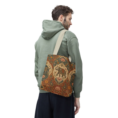 Indian Vintage Tapestry Full Art Tote Bag