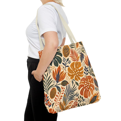 African Tribal Botanical Palm Full Art Tote Bag