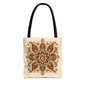 Indian Vintage Floral Mandala Full Art Tote Bag